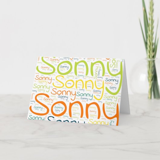 Sonny Kaart (Voorkant)