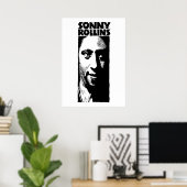 Sonny Rollins geïllustreerd Poster (Thuiskantoor)