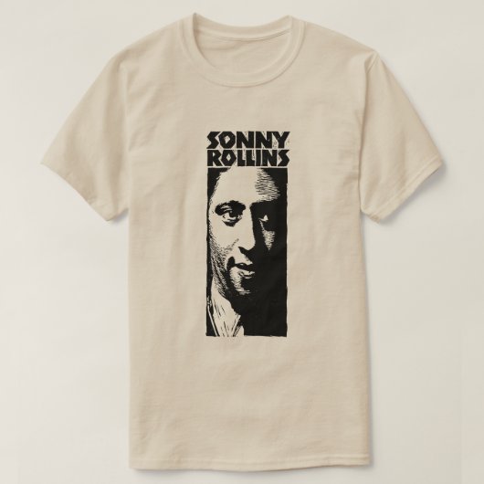 Sonny Rollins Geïllustreerde print T-shirt (Design voorkant)