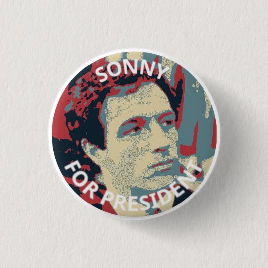 Sonny voor President Button (Voorkant)