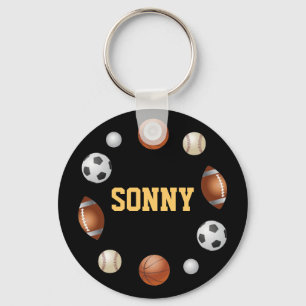 Sonny World of Sports Sleutelhanger - zwart