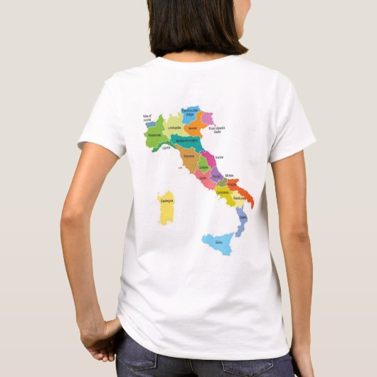Sono Arrivata (vrouw) t-shirt (Achterkant)