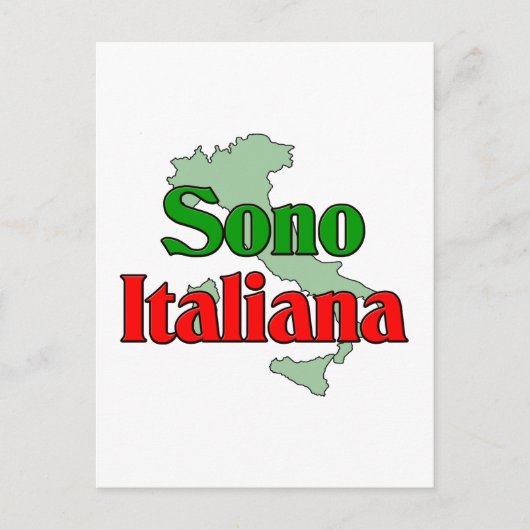 Sono Italiana Briefkaart (Voorkant)