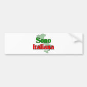 Sono Italiana Bumpersticker (Voorkant)