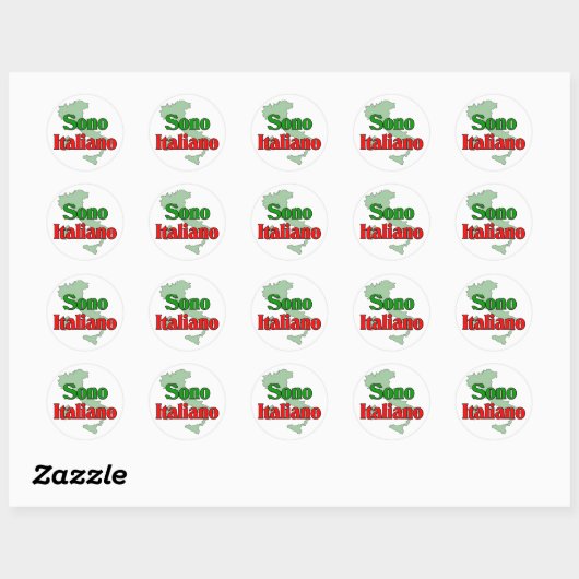 Sono Italiano Ronde Sticker (Vel)