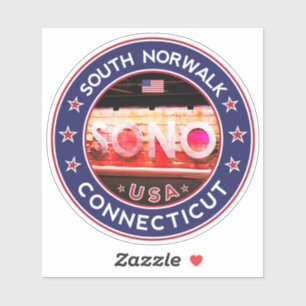 SONO South Norwalk Connecticut, South Norwalk Sticker