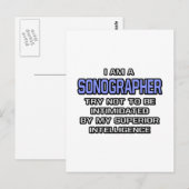 Sonograaf Joke ... Superieure intelligentie Briefkaart (Voorkant / Achterkant)