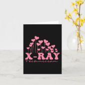 Sonograaf Valentijn Harten Radiologie Technicus Kaart (Gele Bloem)