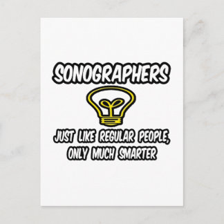Sonografen...gewone mensen, alleen slimmer briefkaart
