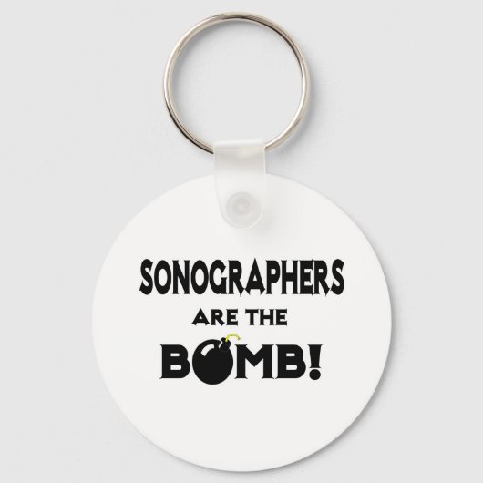 Sonografen zijn de bomb! sleutelhanger (Voorkant)
