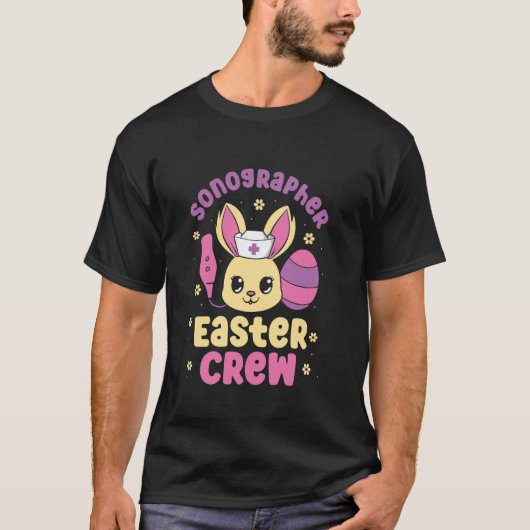 Sonografie Echografie Tech Easter Sonograaf T-shirt (Voorkant)
