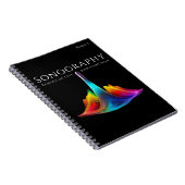 Sonografie-kleurige ultrasone golven notitieboek (Rechterzijde)