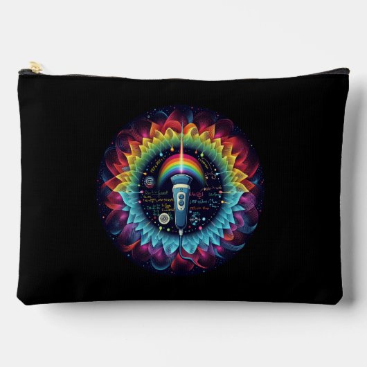 Sonografie Kleurrijke Ultrasound Waves-Physics Etui (Voorkant)