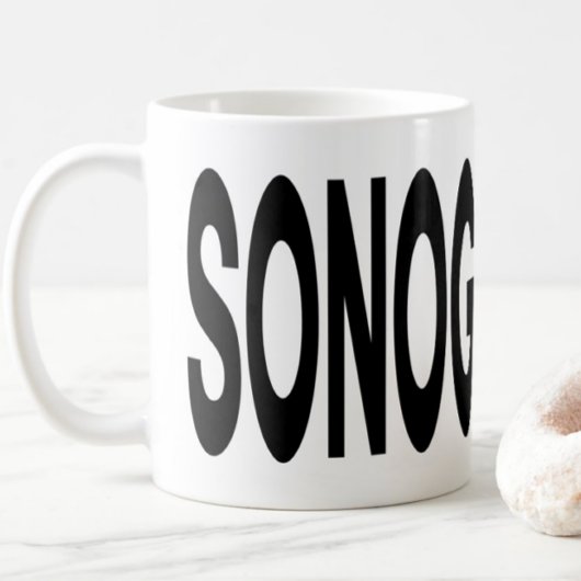 SONOGRAFIE-lettertype Ultrasound Tech-cadeau Koffiemok