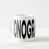 SONOGRAFIE-lettertype Ultrasound Tech-cadeau Koffiemok (Voorkant links)