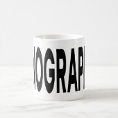 SONOGRAFIE-lettertype Ultrasound Tech-cadeau Koffiemok (Center)