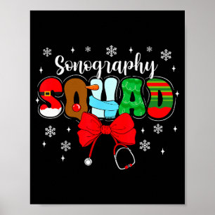 Sonografie Squad Boog Stethoscoop Sinterklaas Scha Poster