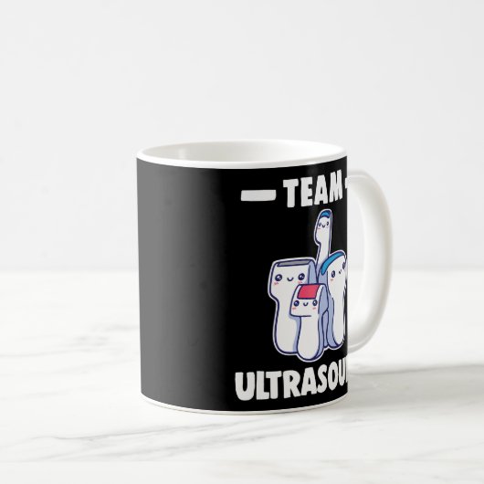 Sonografie Team Ultrasound voor Sonograaf Radiolo Koffiemok (Voorkant rechts)