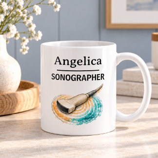 SONOGRAFIST Op maat gemaakte transducernaam Koffiemok