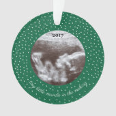 Sonogram Afbeelding Tiny Little Mirakel in The Mak Ornament (voorkant)