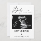 Sonogram Baby binnenkort zwangerschapsaankondiging Kaart (Voorkant)