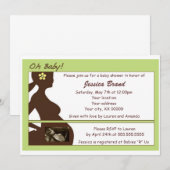 Sonogram Baby shower Uitnodiging (Voorkant / Achterkant)