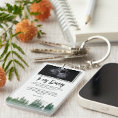 Sonogram Brief Van Bump Voor Het Verwachten Van Pa Sleutelhanger (Voorkant Rechts)