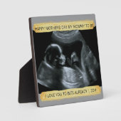 Sonogram Foto mama om van je te houden Fotoplaat (Voorkant)