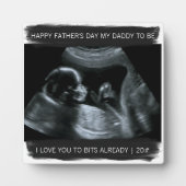 Sonogram Foto papa om van je te houden Fotoplaat (Voorkant)