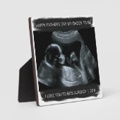 Sonogram Foto papa om van je te houden Fotoplaat (Voorkant)