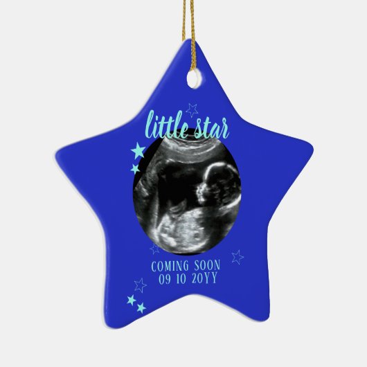 Sonogram Keepomwille Baby Ultrasound keramisch Orn Keramisch Ornament (Rechts)