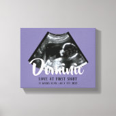 Sonogram Keepsake Baby Echografie Canvas Print (Voorkant)