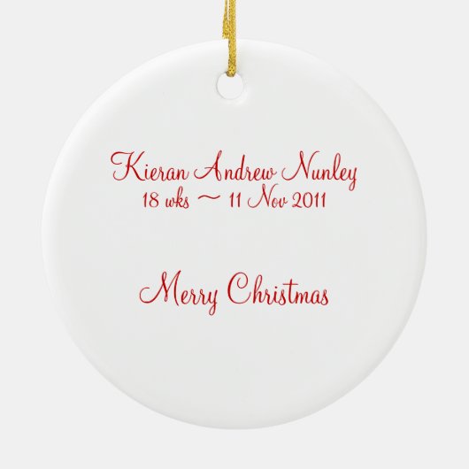 Sonogram Ornament (Achterkant)