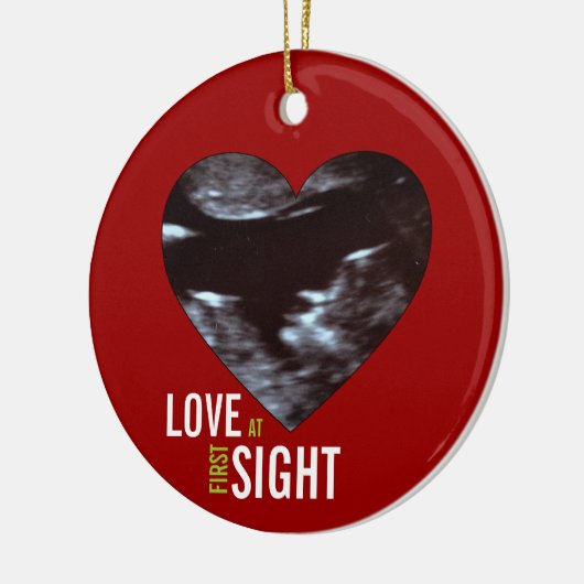 Sonogram Ornament - Liefde op eerste acht (Links)