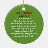 Sonogram Ornament - Liefde op eerste acht (Achterkant)