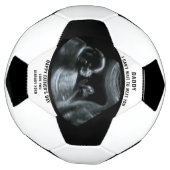 Sonogram Zwangerschap Foto Zwart Wit Gepersonalise Voetbal (Gedraaid)