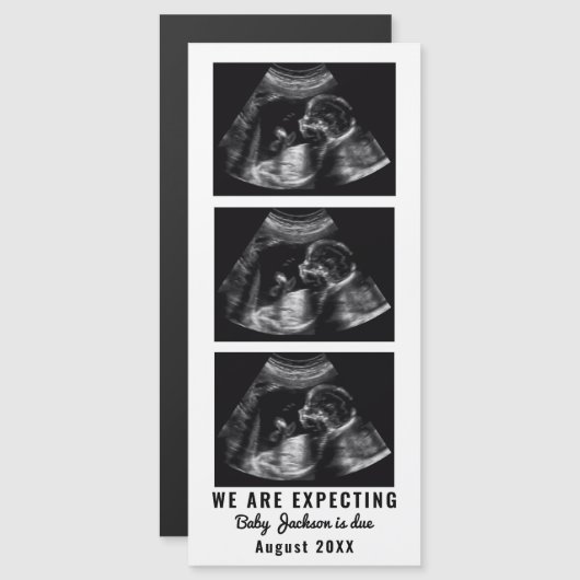 Sonogram zwangerschapsaankondiging Fotobooth Strip (Voorkant / Achterkant)