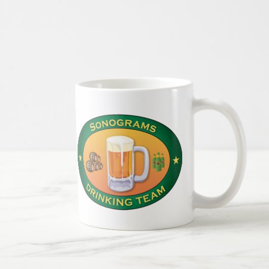 Sonogrammen Drink team Koffiemok (Rechts)