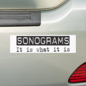 Sonogrammen Het is Bumpersticker (Op auto)
