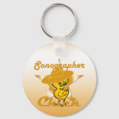 Sonographer Chick #10 Sleutelhanger (Voorkant)