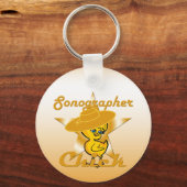 Sonographer Chick #10 Sleutelhanger (Voorkant)