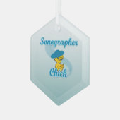 Sonographer Chick #3 Glas Ornament (Voorkant links)