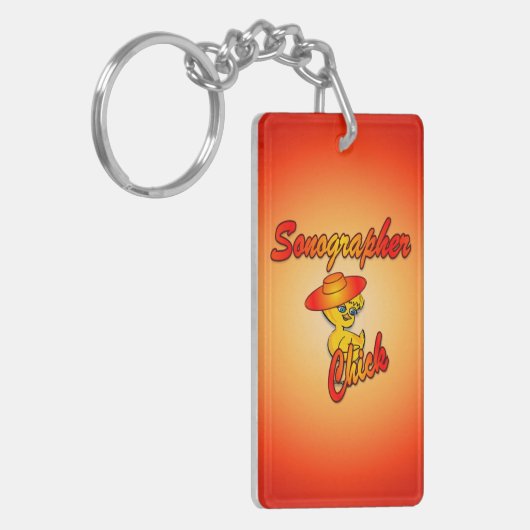 Sonographer Chick #5 Sleutelhanger (Voorkant Links)
