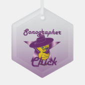 Sonographer Chick #9 Glas Ornament (Voorkant)