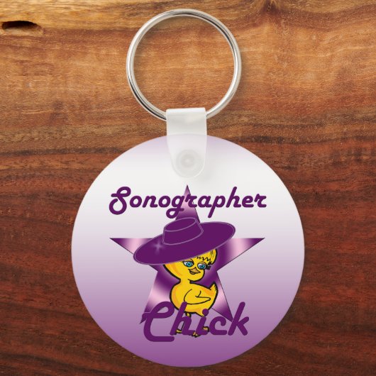 Sonographer Chick #9 Sleutelhanger (Voorkant)