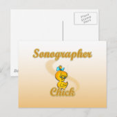 Sonographer Chick Briefkaart (Voorkant / Achterkant)