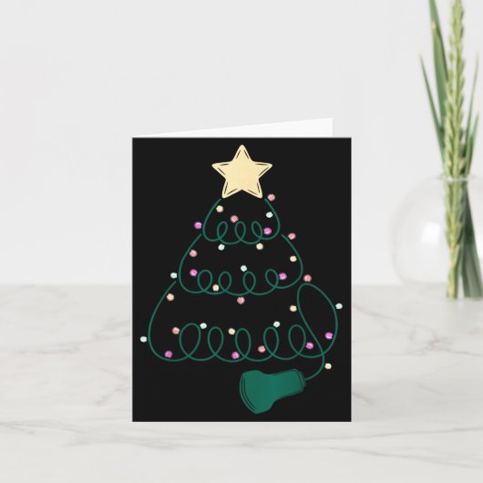 Sonographer Christmas Tree Ultrasound Mfm Sonograp Kaart (Voorkant)