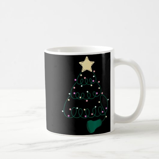 Sonographer Christmas Tree Ultrasound Mfm Sonograp Koffiemok (Rechts)