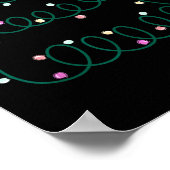 Sonographer Christmas Tree Ultrasound Mfm Sonograp Poster (Hoek)