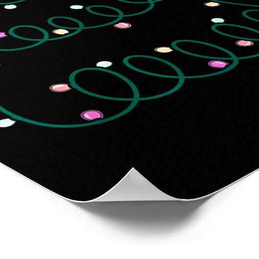 Sonographer Christmas Tree Ultrasound Mfm Sonograp Poster (Hoek)